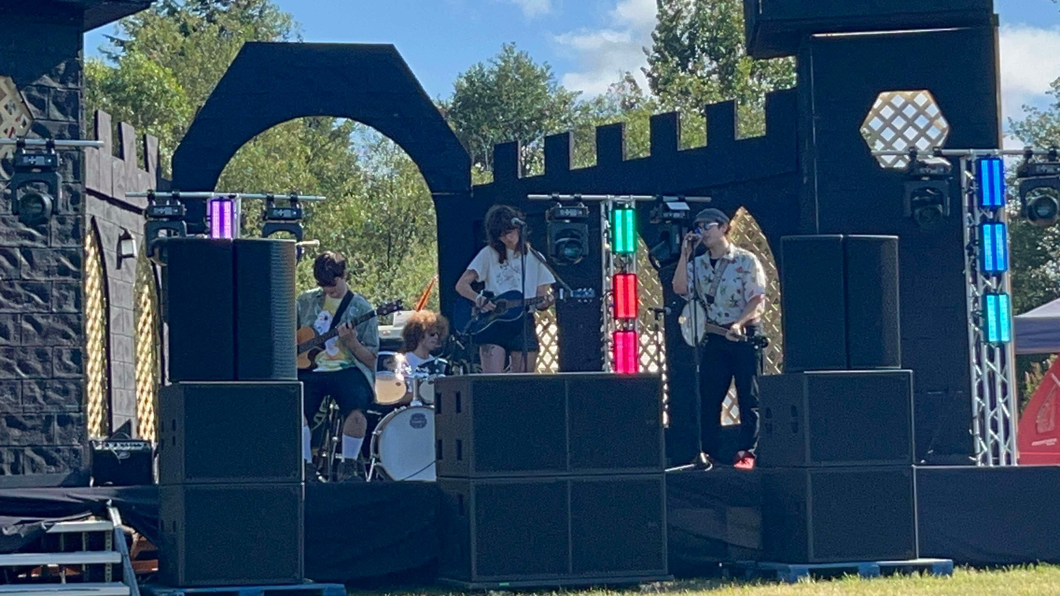 onstage at the first show